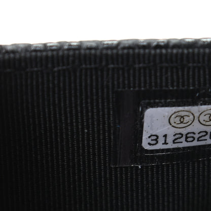 Chanel Caviar Quilted Flap Card Holder Wallet Black 8 of 9