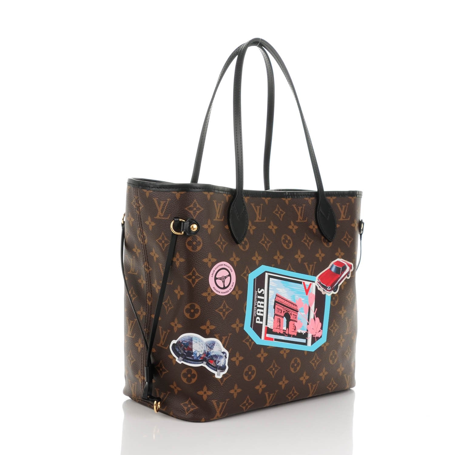 Louis Vuitton Monogram World Tour Neverfull MM 4 of 9