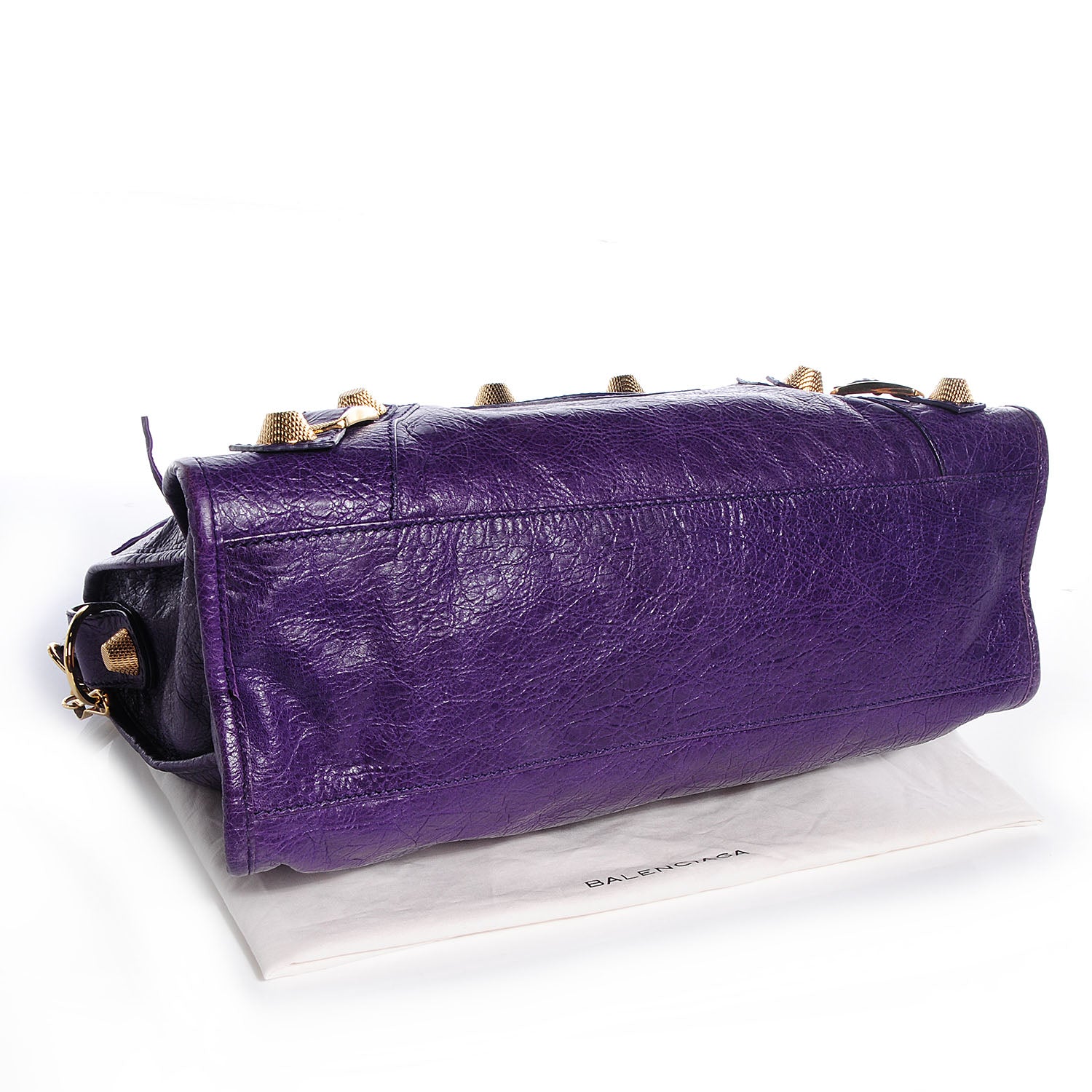 Balenciaga Agneau Giant 21 Gold Hardware City Dark Violet 6 of 14