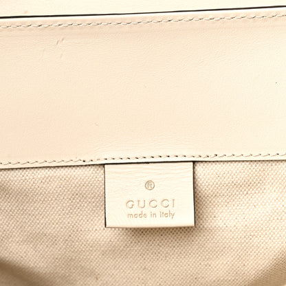 Gucci Piuma Calfskin Jumbo GG Embossed Double Buckle Backpack Mystic White 6 of 10