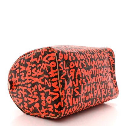 Louis Vuitton Monogram Graffiti Speedy 30 Orange 4 of 14