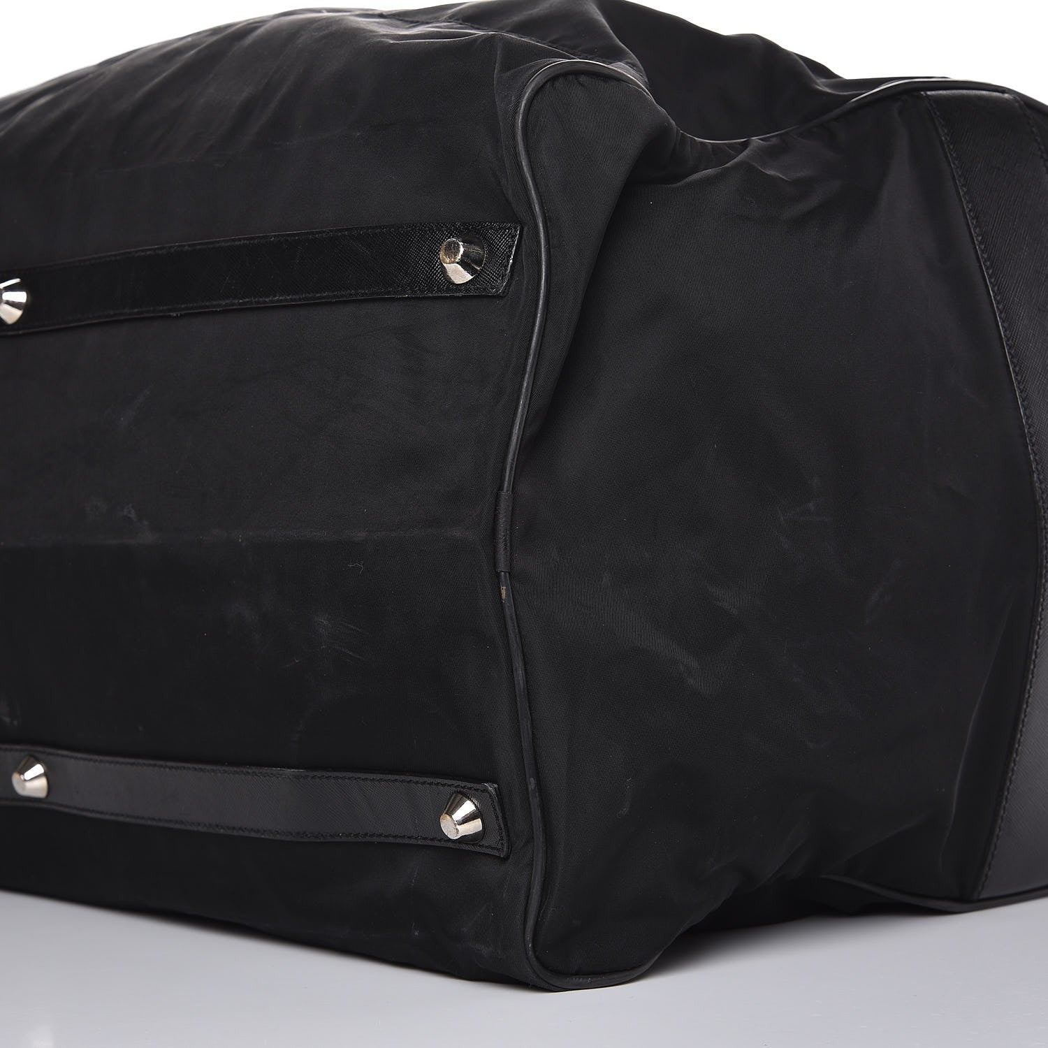 Prada Tessuto Nylon Saffiano Viaggio Carry On Travel Bag Black 11 of 17