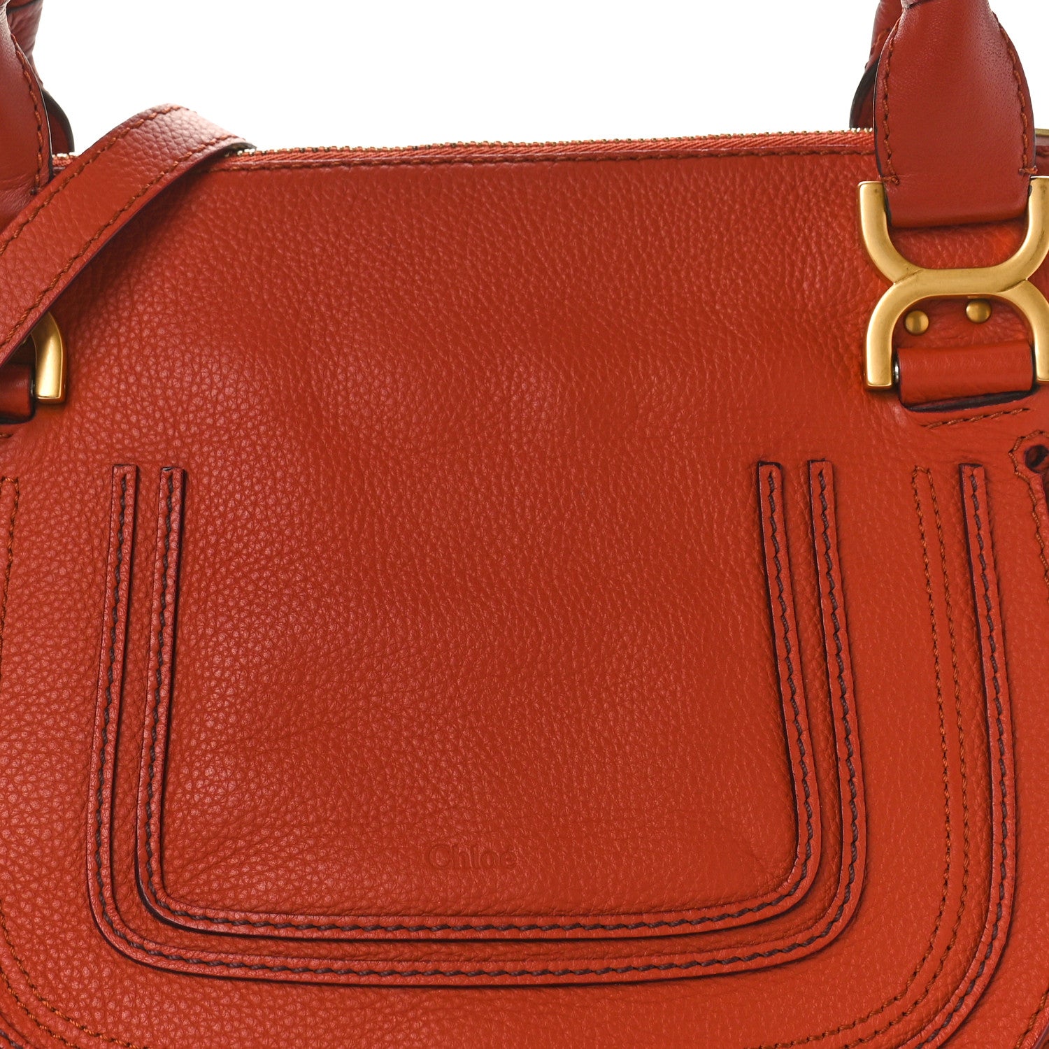 Chloe Calfskin Medium Marcie Satchel Whiskey 7 of 10