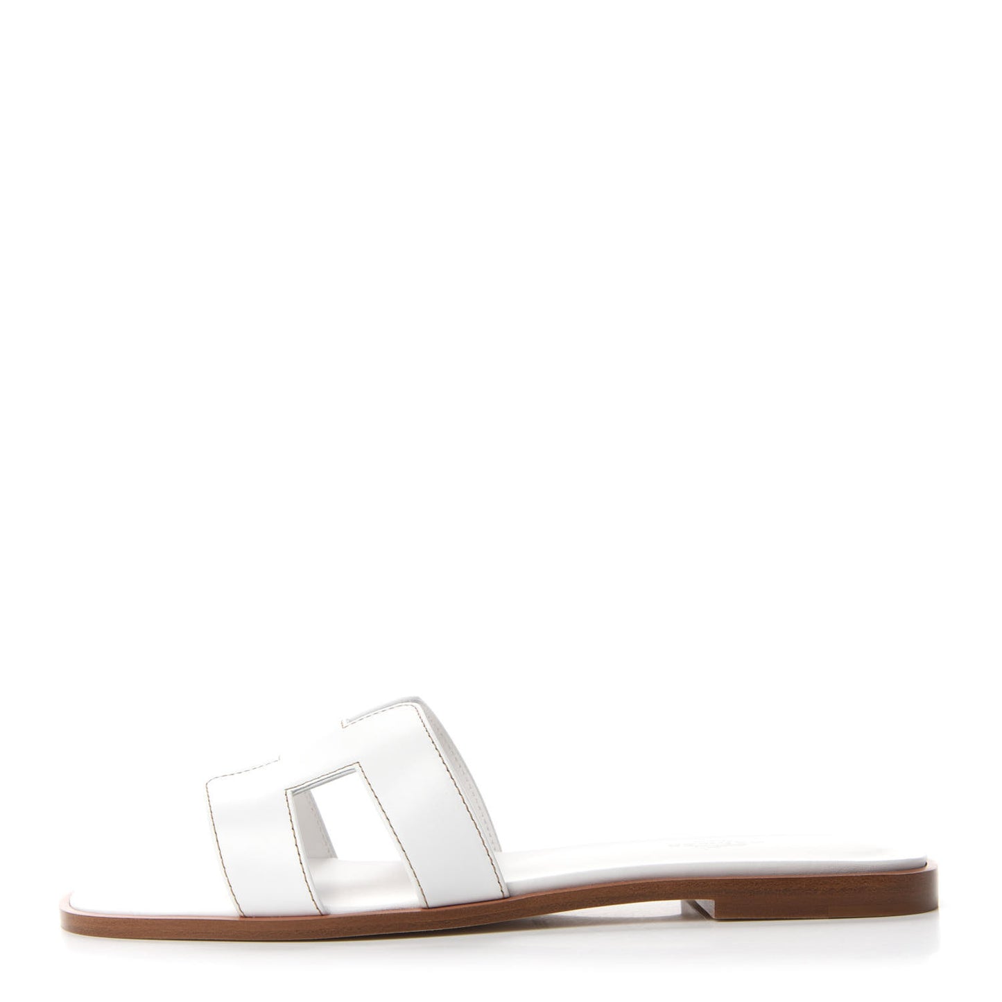 Box Calfskin Oran Sandals 40 White