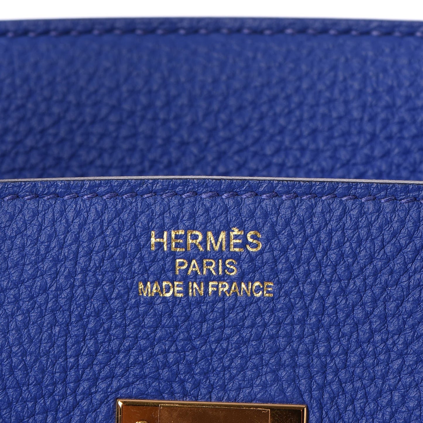 Togo Birkin 35 Bleu Electrique