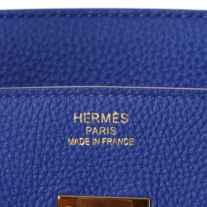 Hermes Togo Birkin 35 Bleu Electrique 18 of 33