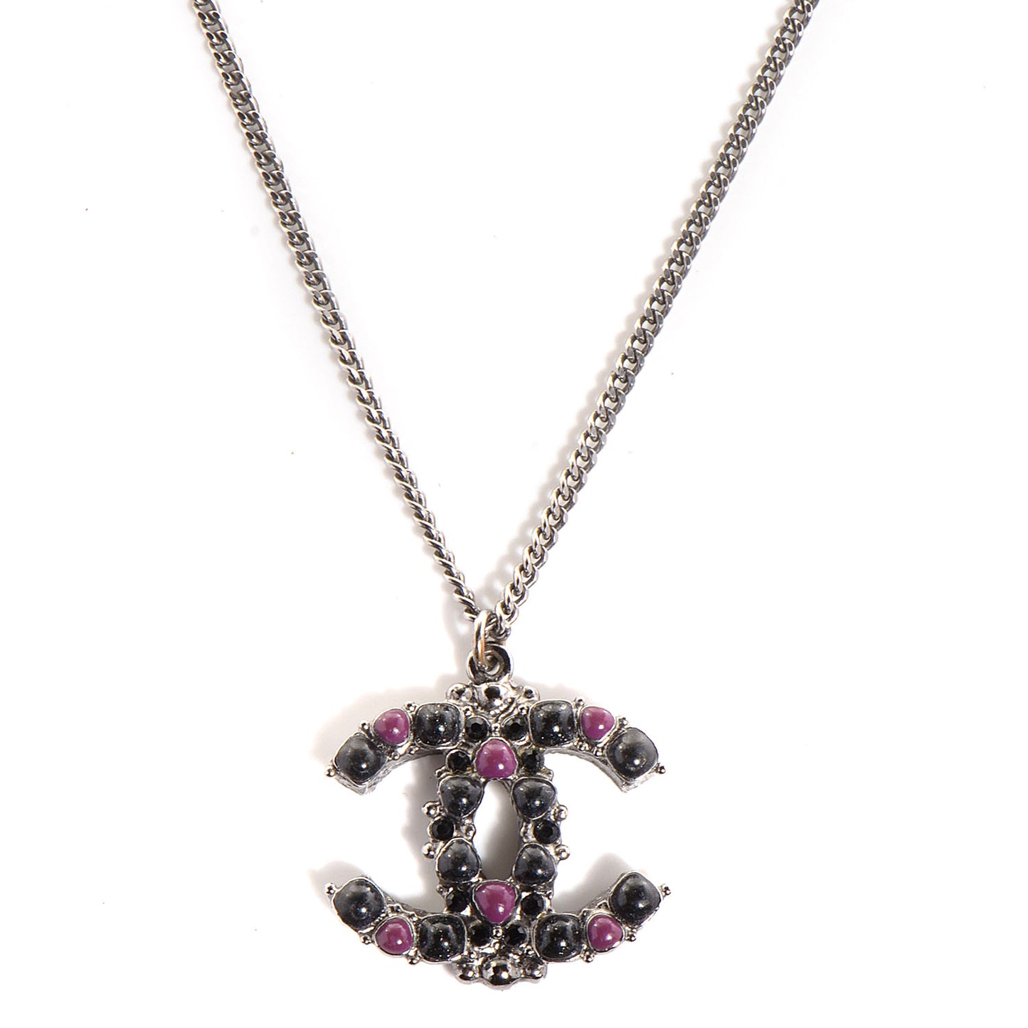 Ruthenium CC Necklace Black Purple