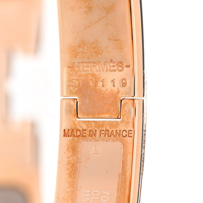 Hermes Enamel Narrow Clic Clac H Bracelet PM Marron Glace 4 of 6