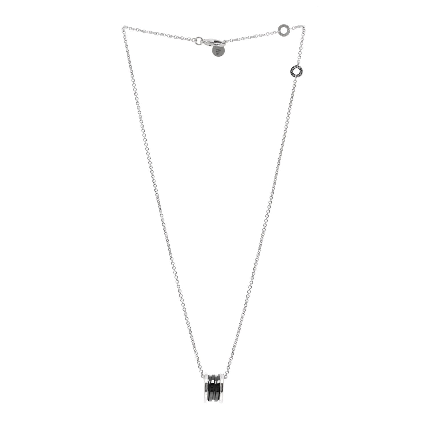 Bulgari Sterling Silver Ceramic Save The Children Pendant Necklace 3 of 6