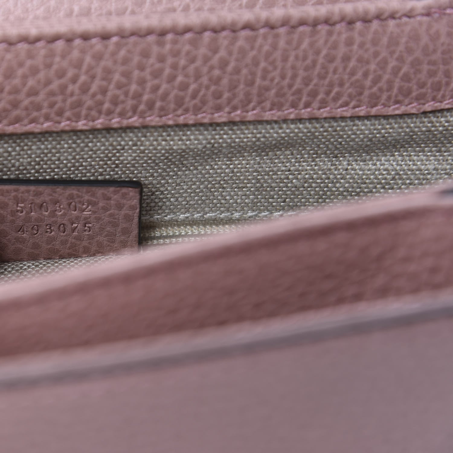 Gucci Dollar Calfskin Interlocking G Top Handle Shoulder Bag Soft Pink 9 of 10
