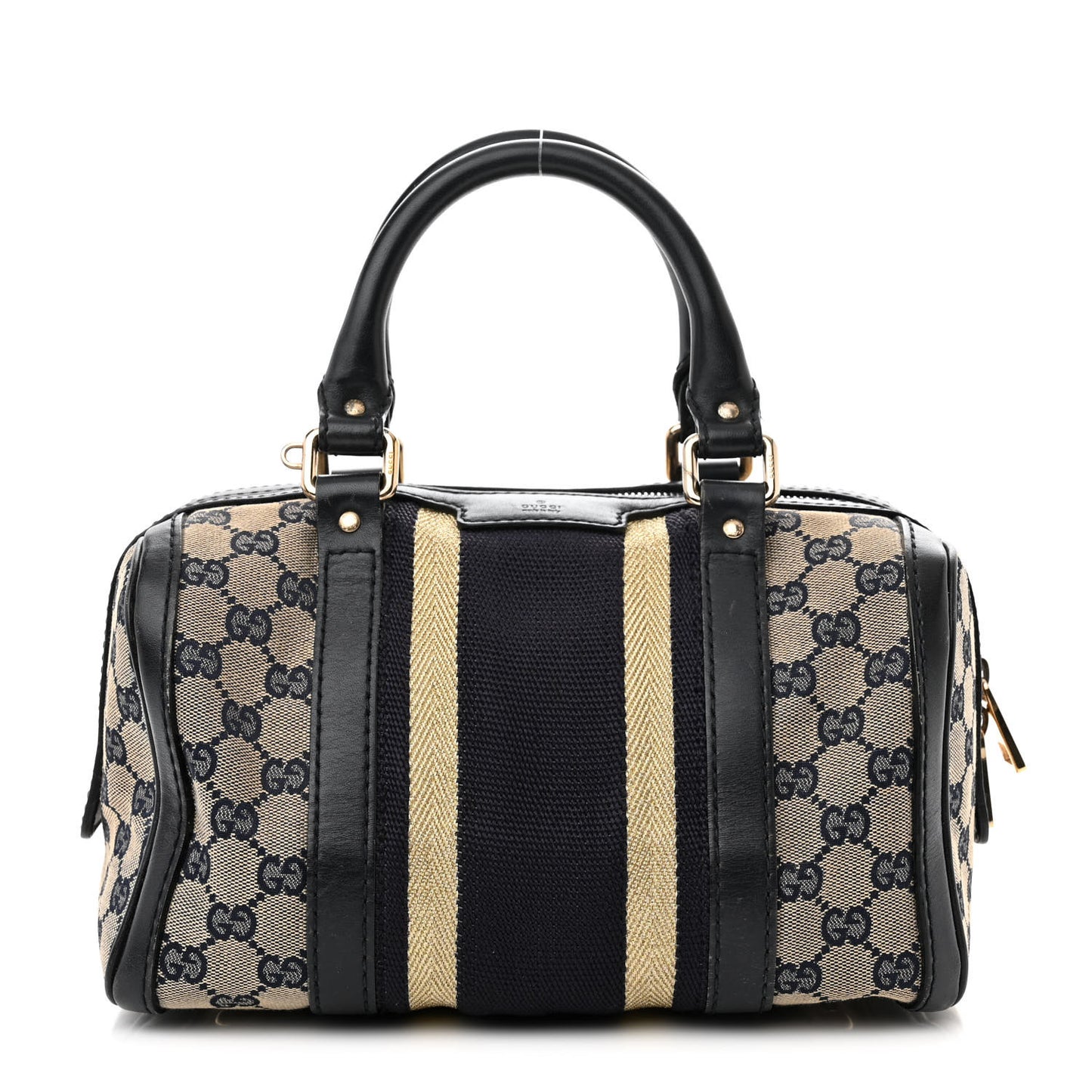 Monogram Vintage Web Small Boston Navy