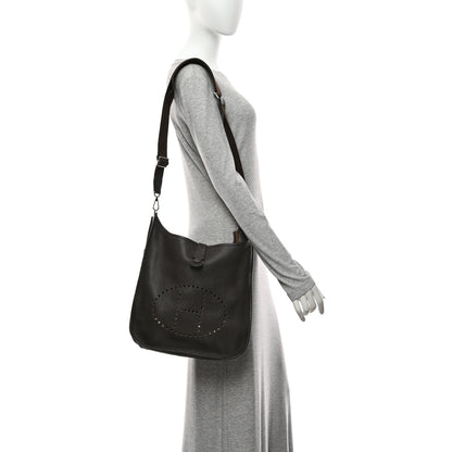 Hermes Taurillon Clemence Evelyne III GM Cafe 2 of 10
