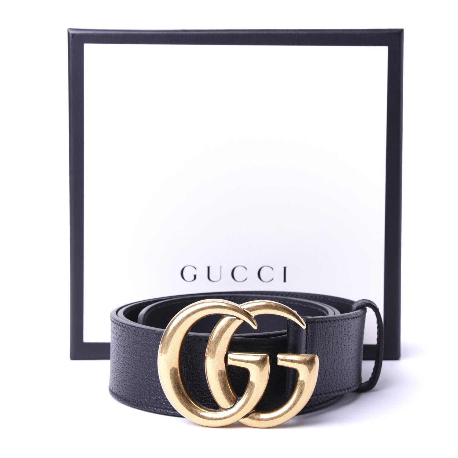 Gucci Textured Calfskin Double G 40mm Belt 85 34 Black 5 of 5