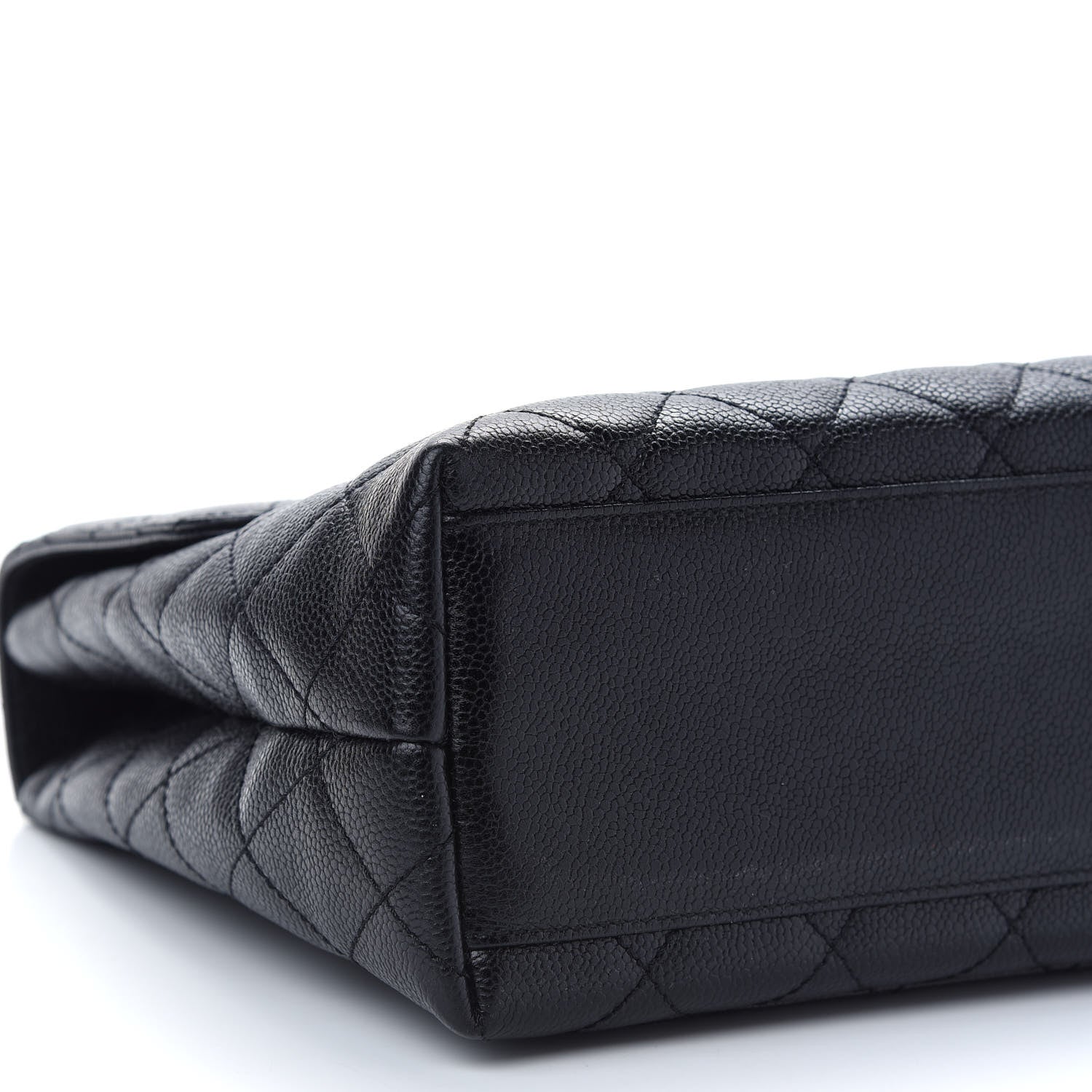 Chanel Caviar Quilted Jumbo Kelly Flap Black 7 of 8