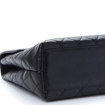 Chanel Caviar Quilted Jumbo Kelly Flap Black 7 of 8