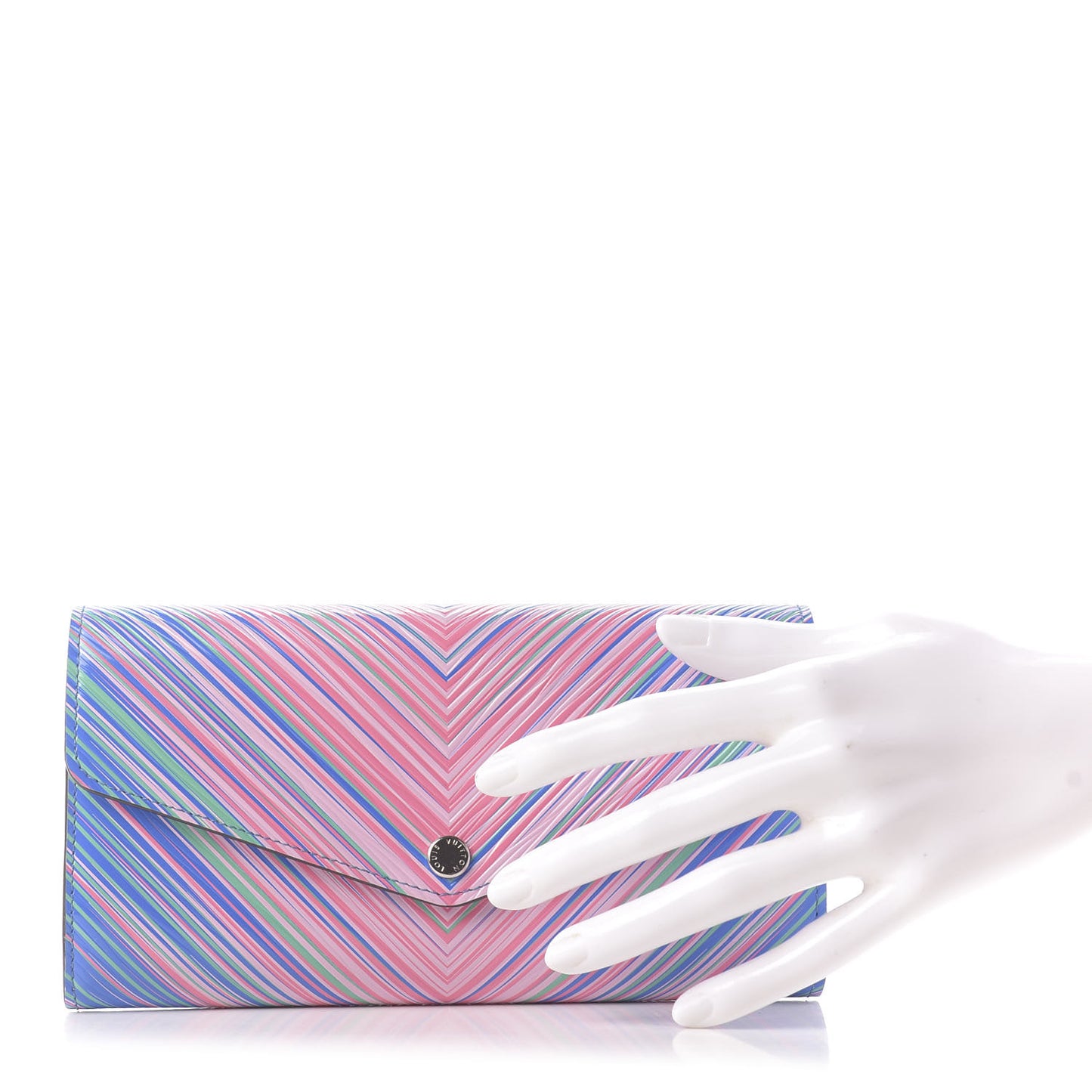 Epi Tropical Sarah Wallet Blue Rose