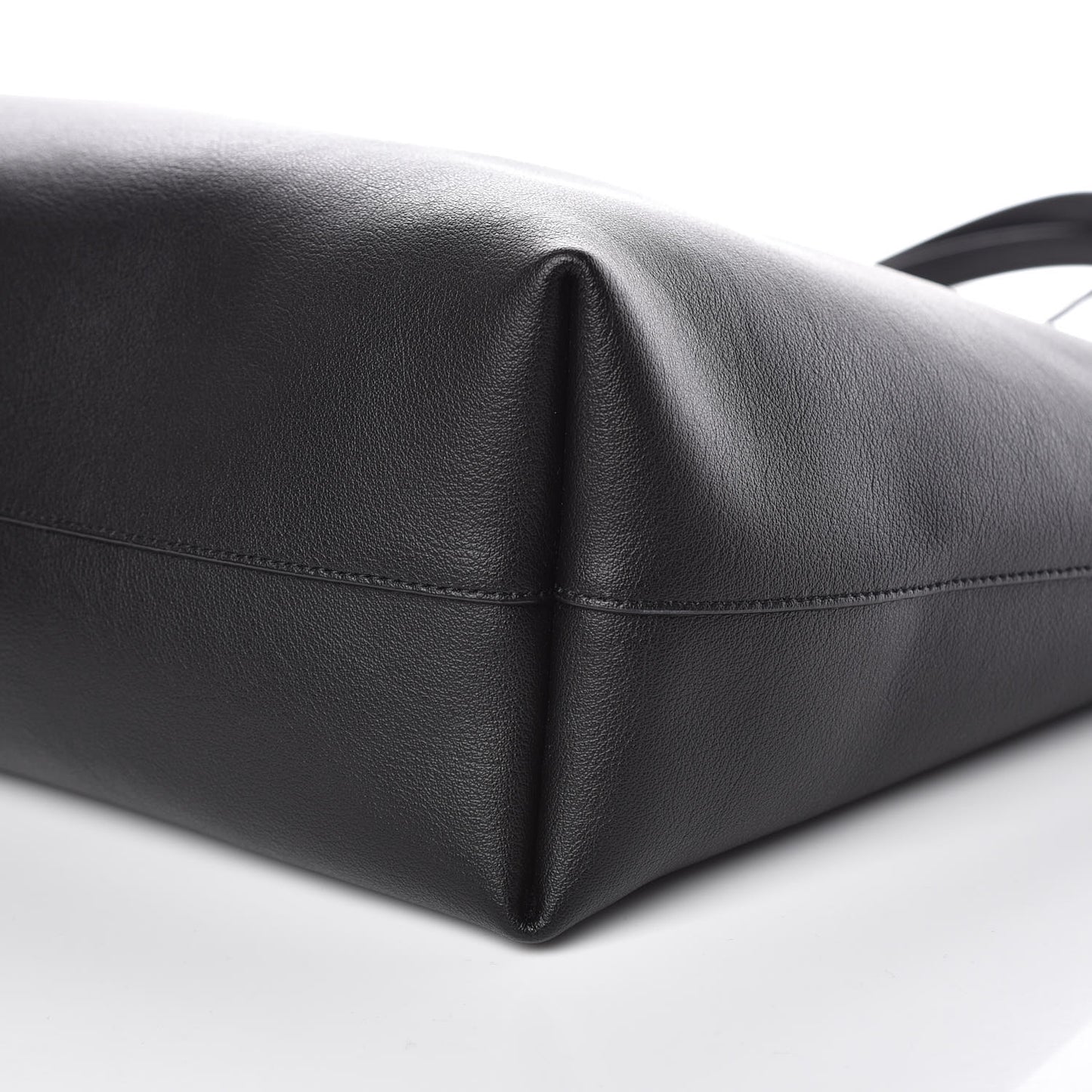 Calfskin Large Shopping Tote Black