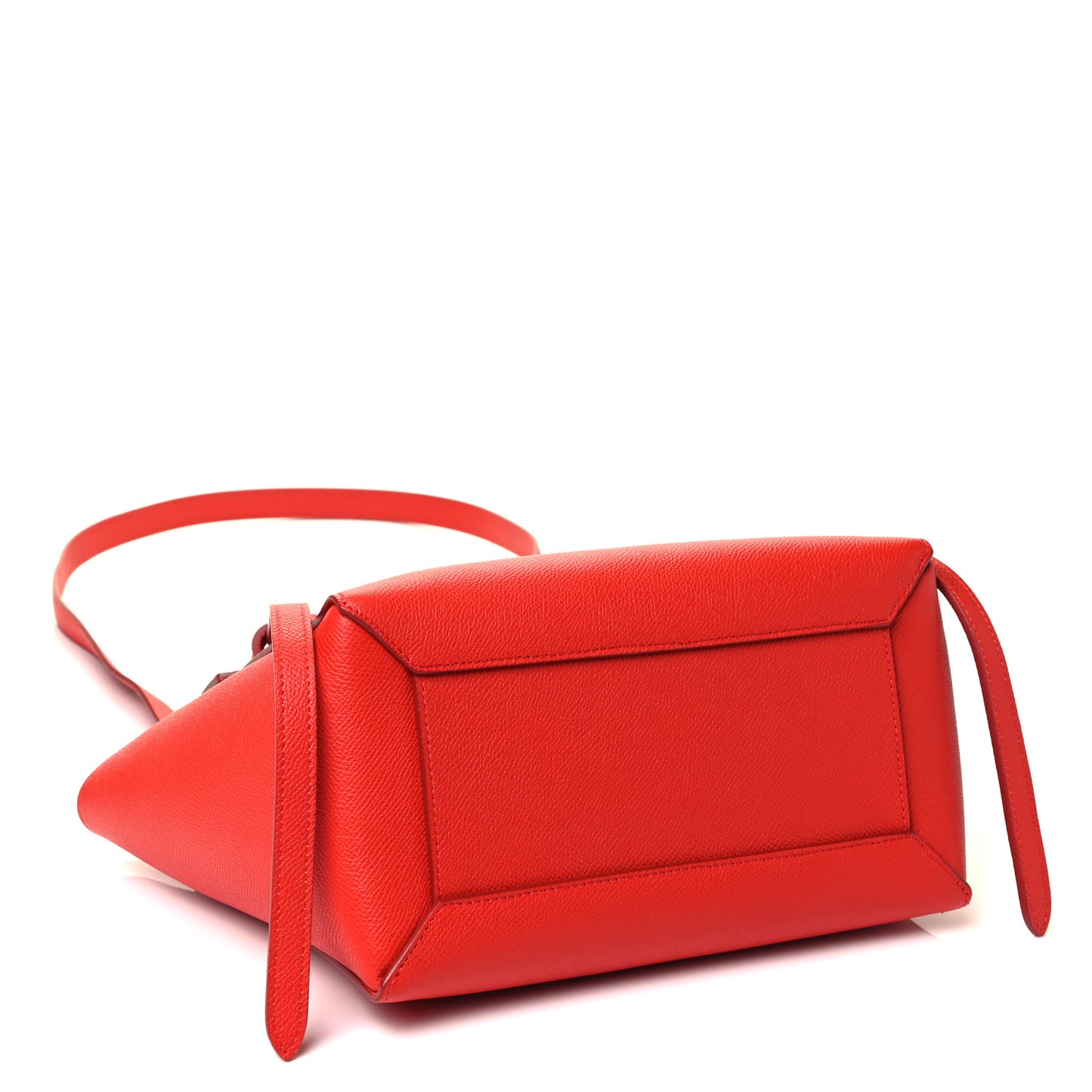 Grained Calfskin Micro Belt Bag Coral