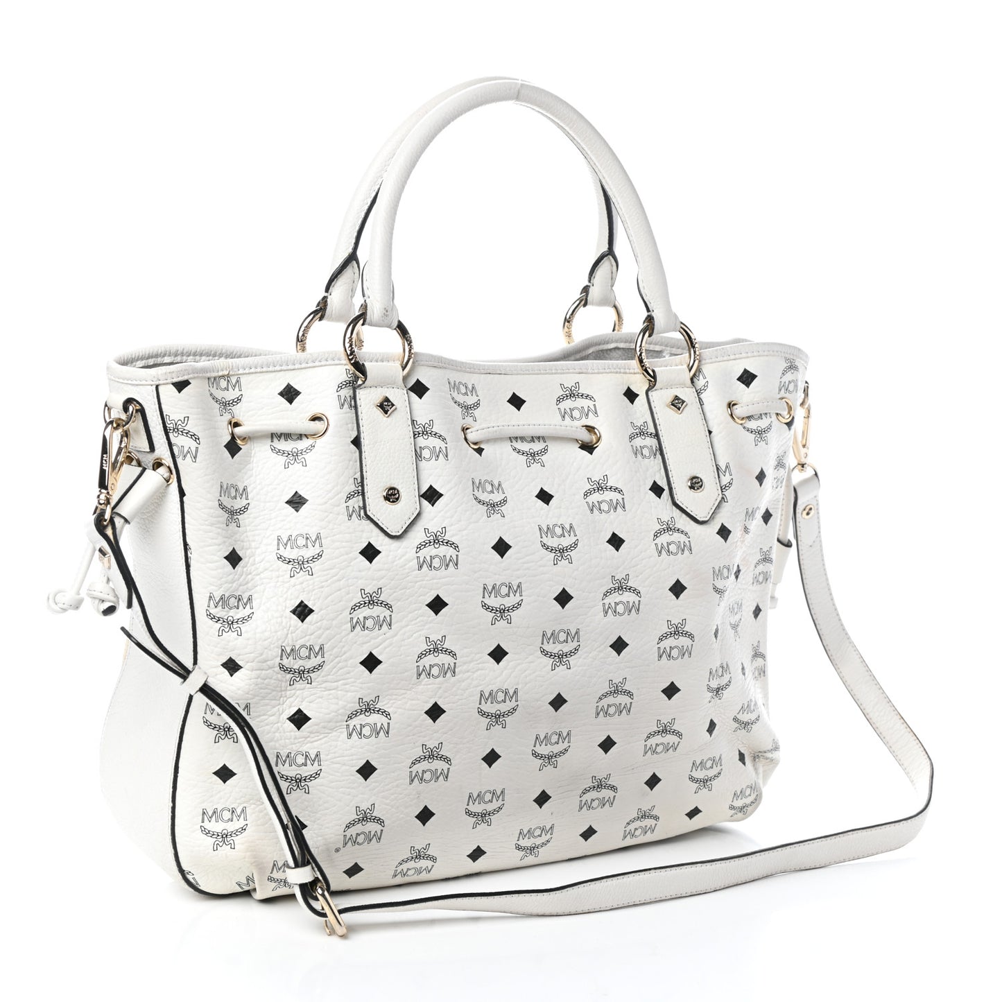 Visetos Drawstring Bag White