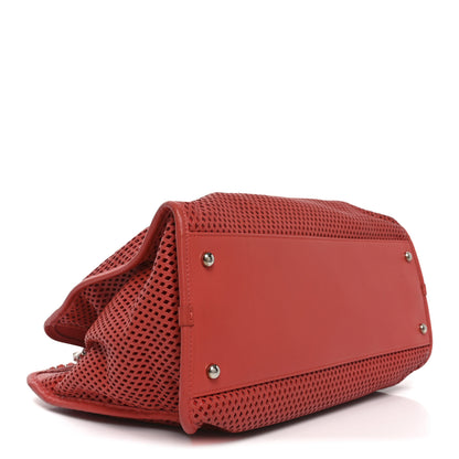 Chanel Calfskin Perforated Up In The Air Tote Red 4 of 12