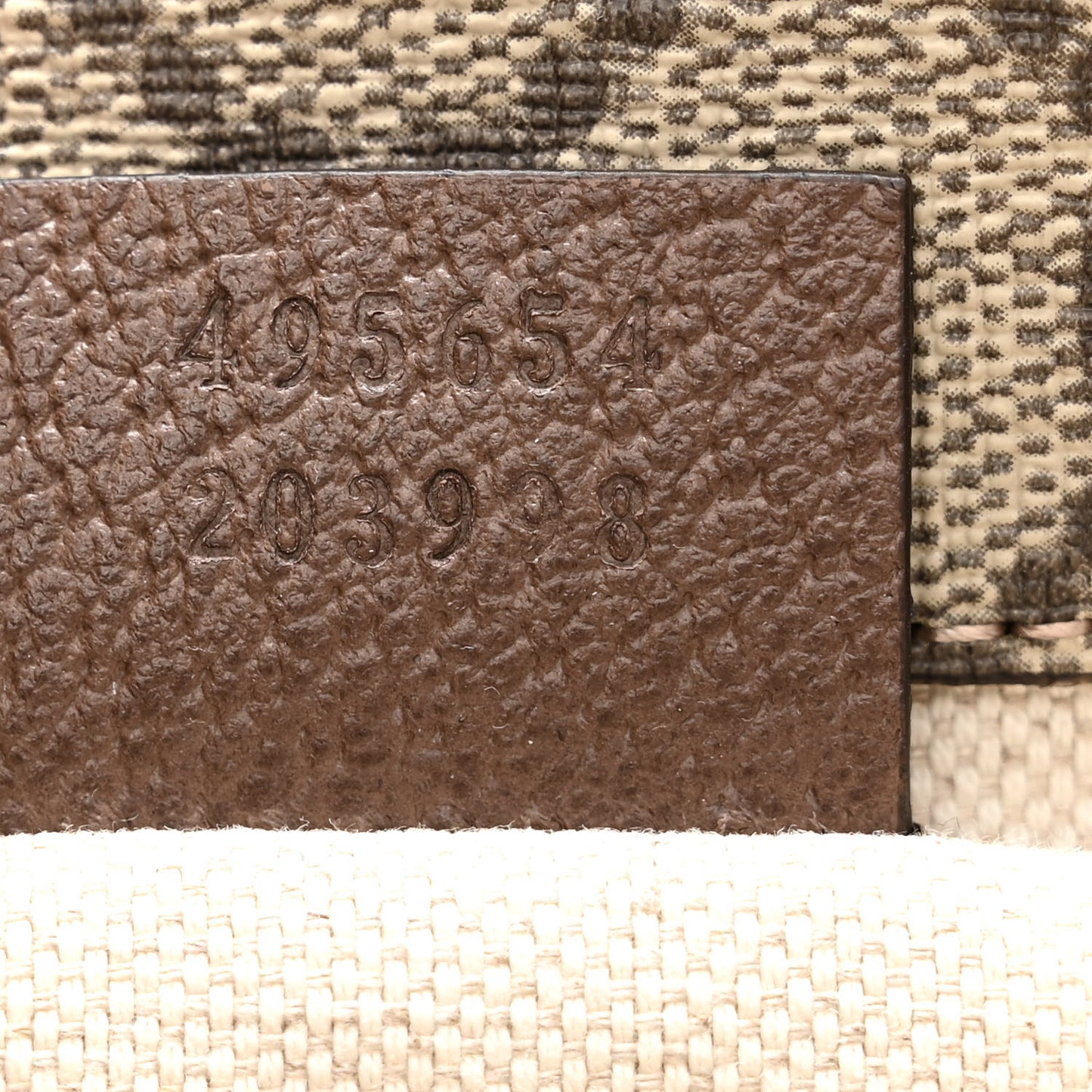 GG Supreme Monogram Web Neo Vintage Double Flap Messenger Bag Beige New Acero