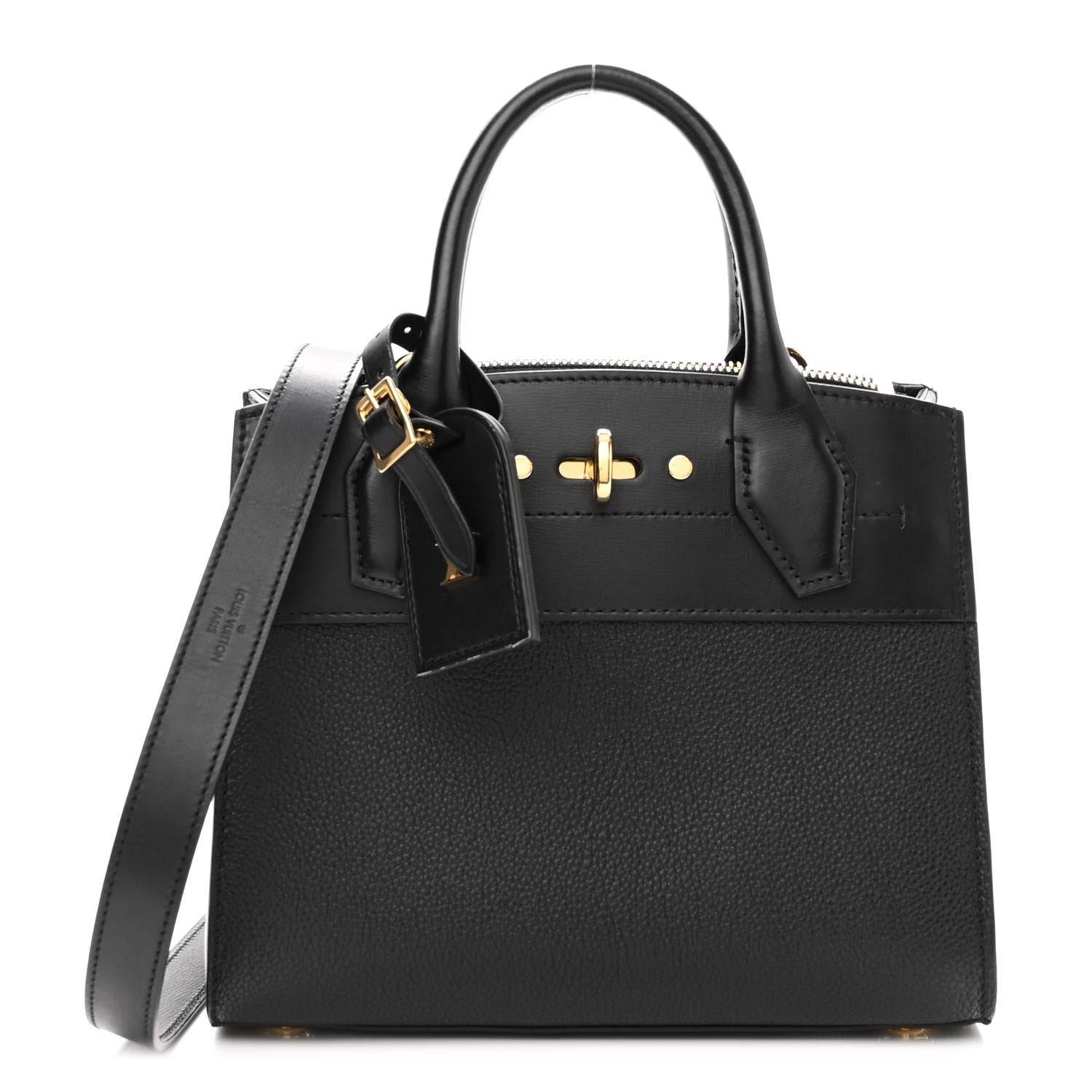 Louis Vuitton Calfskin City Steamer Mini Black 1 of 10
