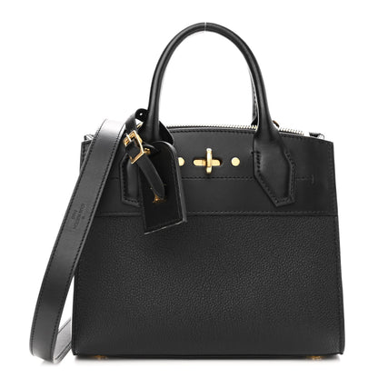 Louis Vuitton Calfskin City Steamer Mini Black 1 of 10