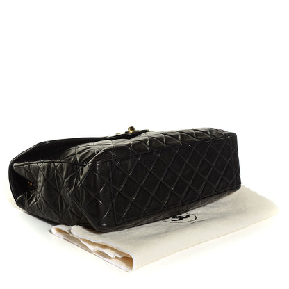 Chanel Lambskin Quilted XL Jumbo Flap Black 4 of 9