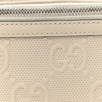 Gucci Calfskin GG Tennis Embossed Belt Bag Mystic White 8 of 10