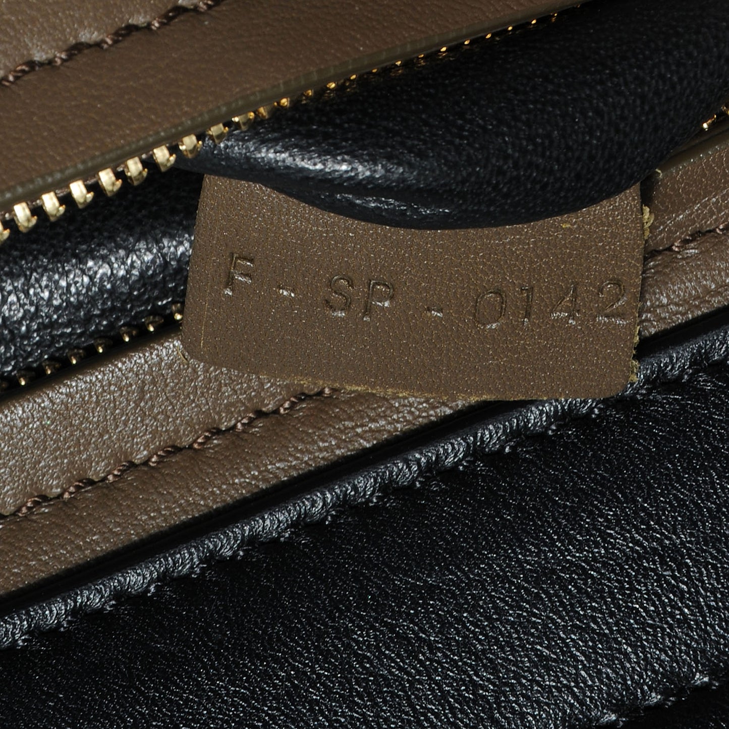 Calfskin and Suede Large Tri-Color Trapeze Olive