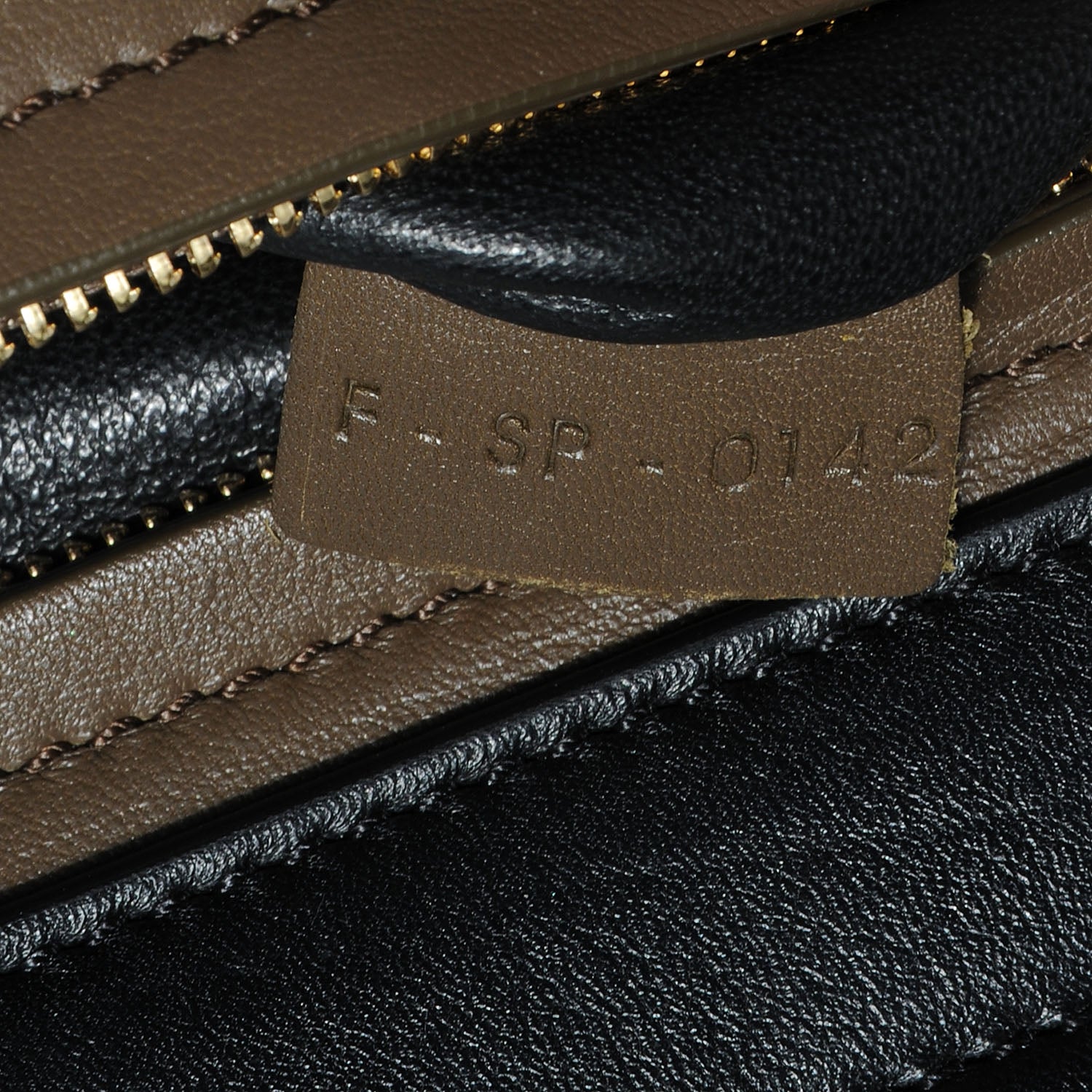 Celine Calfskin and Suede Large Tri-Color Trapeze Olive 9 of 9
