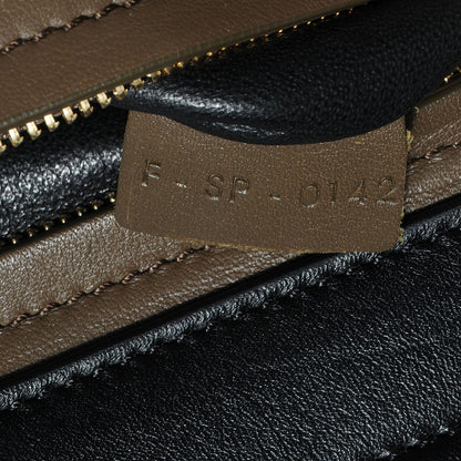 Celine Calfskin and Suede Large Tri-Color Trapeze Olive 9 of 9