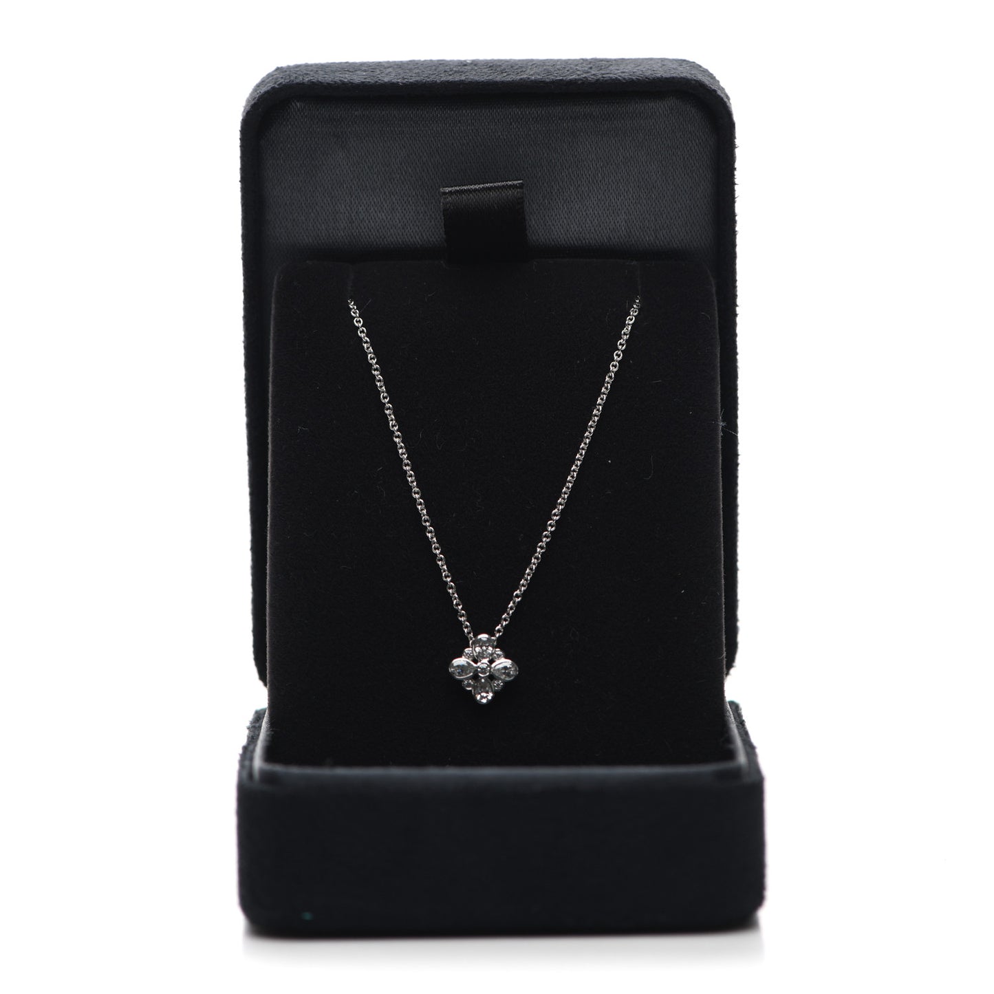 Platinum Diamond Enchant Flower Pendant Necklace