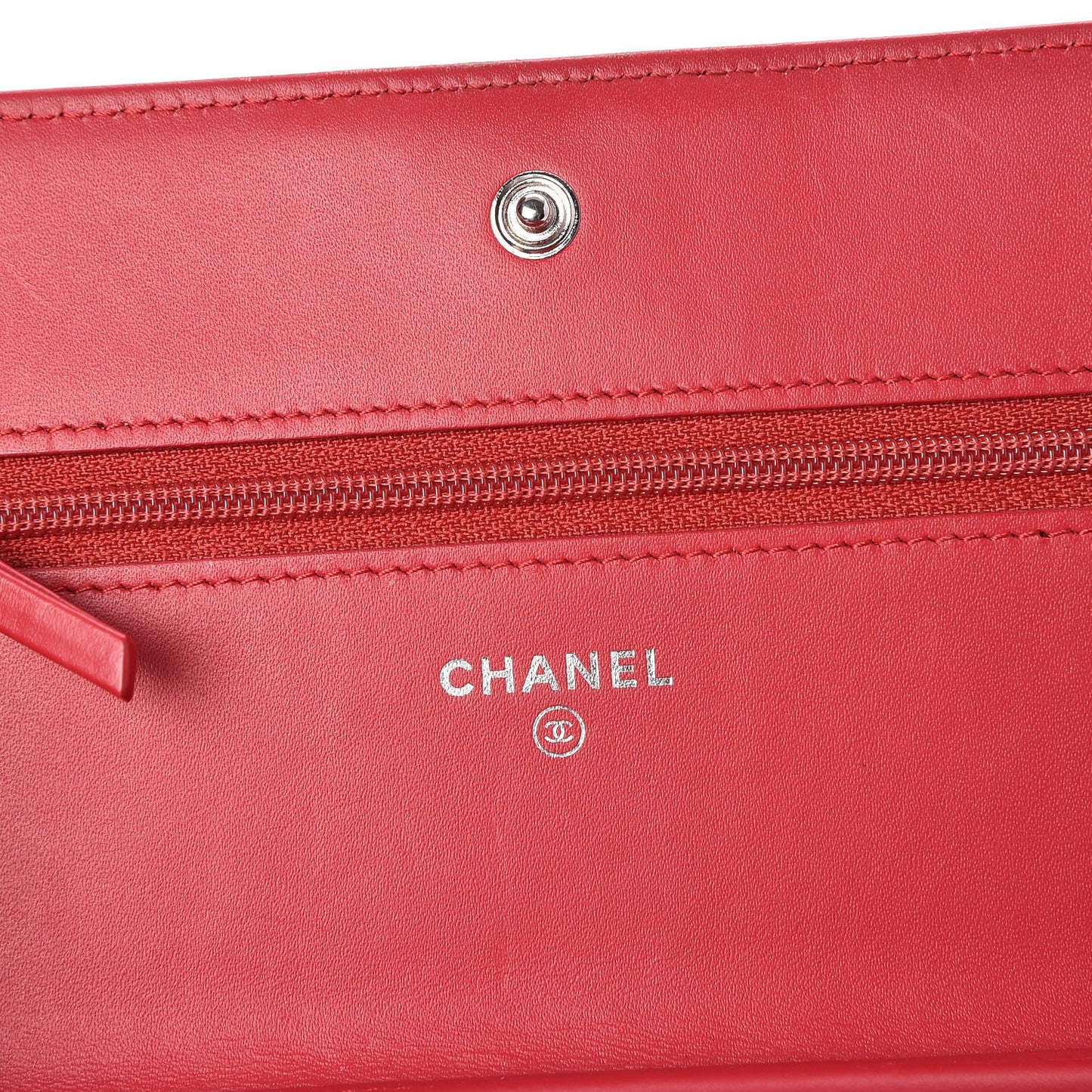 Patent Calfskin Quilted Boy Wallet On Chain WOC Pink