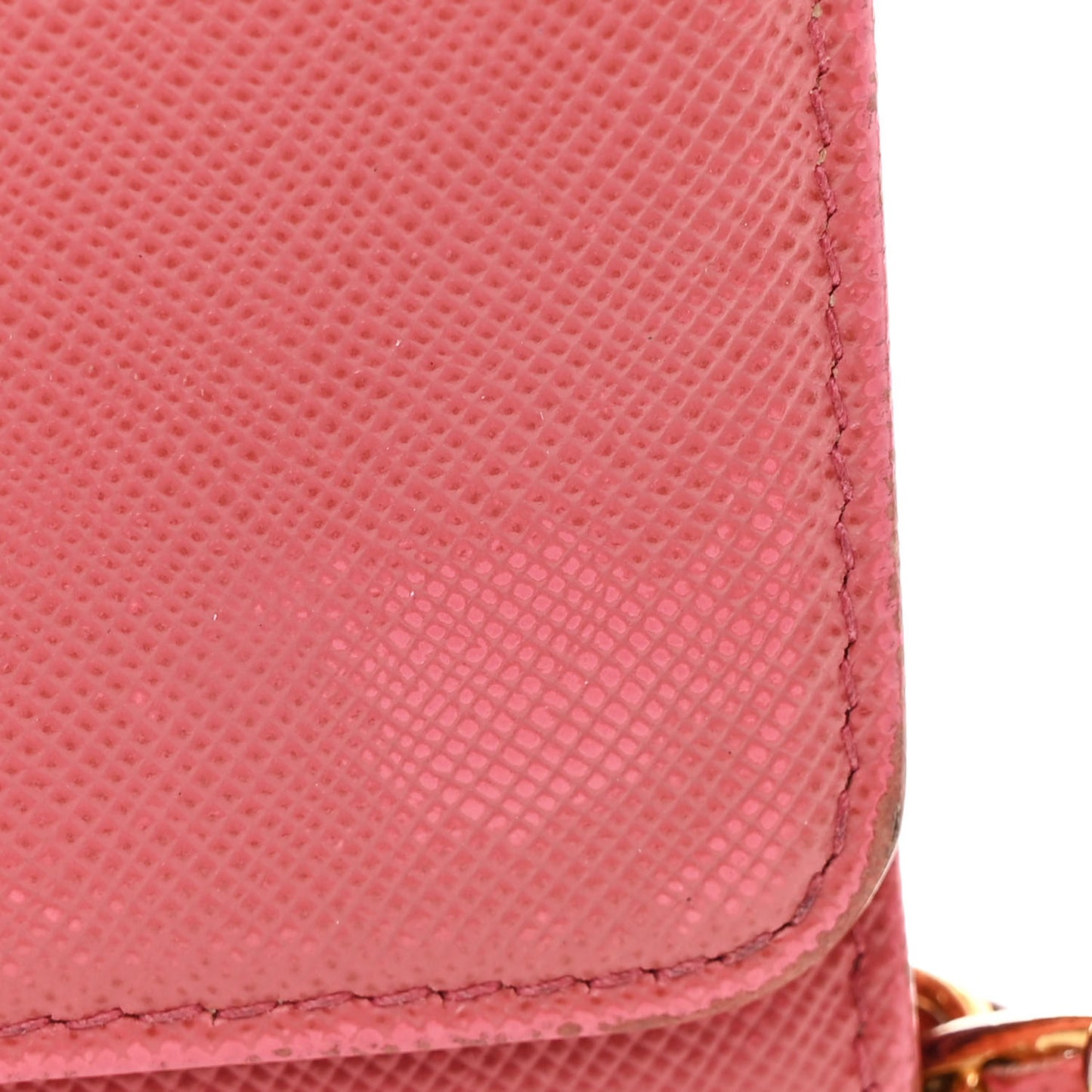 Saffiano Metal Oro Chain Wallet Ibisco