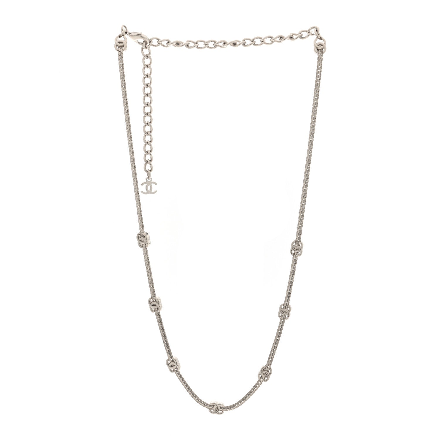 Chanel Metal CC Short Chain Necklace Gold 3 of 5