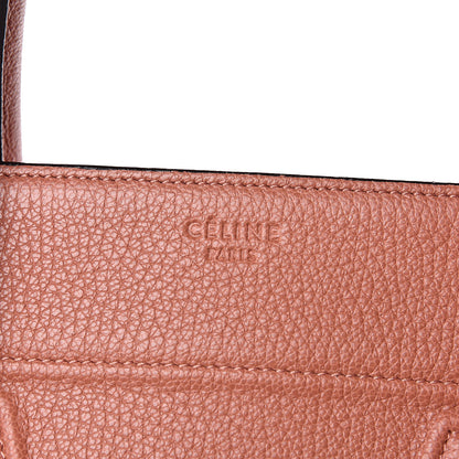 Celine Shiny Grained Calfskin Medium Phantom Luggage Terracotta 8 of 15