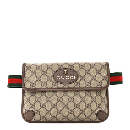 Gucci GG Supreme Monogram Neo Vintage Web Belt Bag Brown 1 of 11
