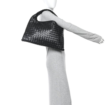 Bottega Veneta Calfskin Intrecciato Small Hop Black 2 of 10