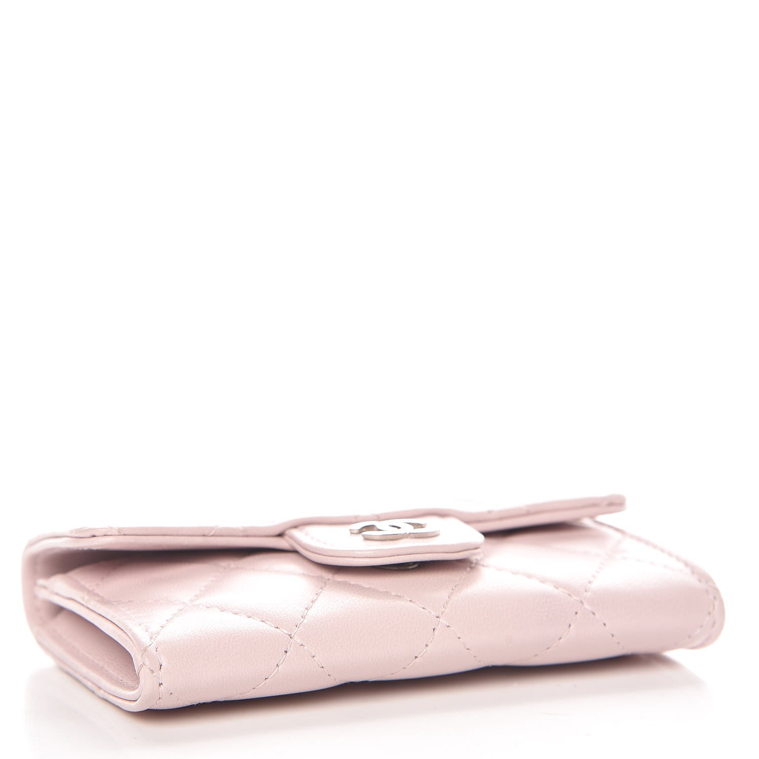 Chanel Lambskin Quilted Card Holder Light Pink 4 of 9