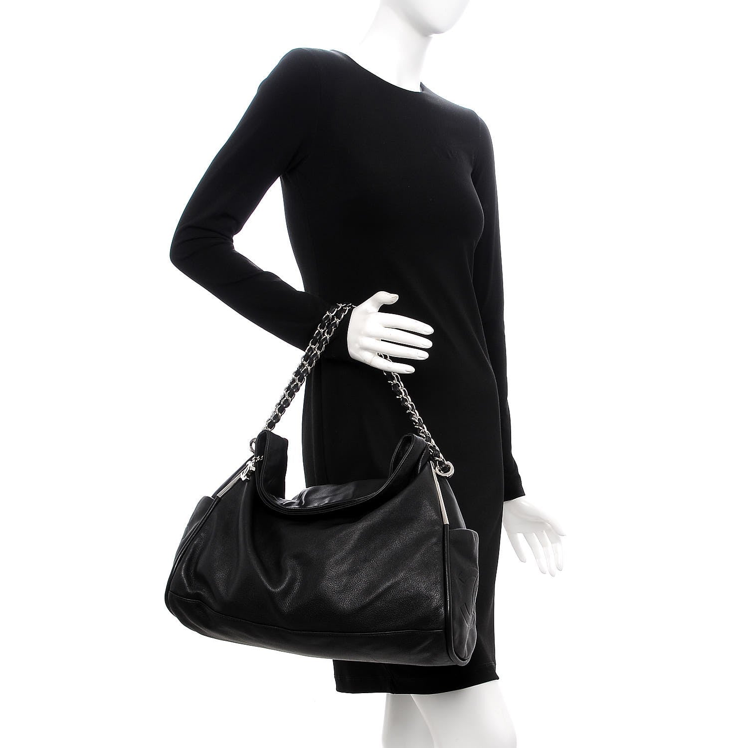 Chanel Lambskin Large Ultimate Soft Tote Black 2 of 7