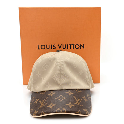 Louis Vuitton Polyester Silk Monogram LV Get Ready Cap L Beige 10 of 10