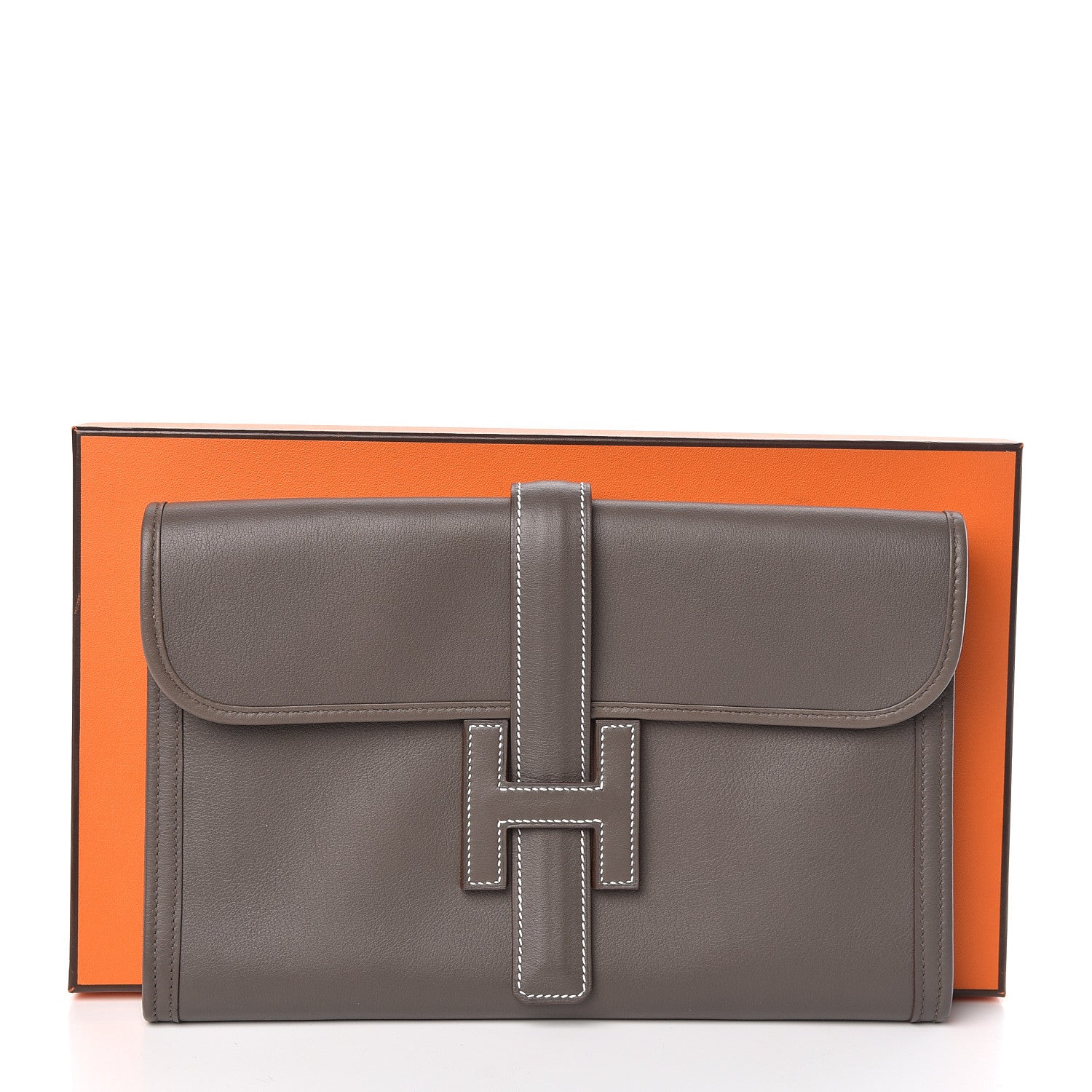 Hermes Swift Jige PM Clutch Etain 16 of 16