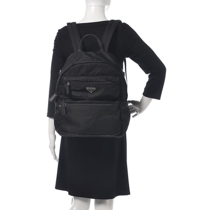 Prada Nylon Montagna Saffiano Day Backpack Black 2 of 10