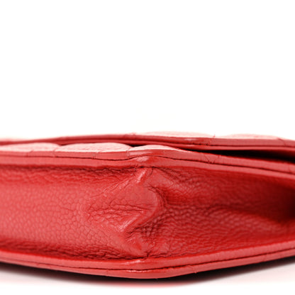 Chanel Caviar Quilted Wallet On Chain WOC Red 11 of 16