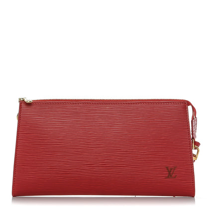 Louis Vuitton Epi Pochette Accessories 24 Castillan Red 1 of 6