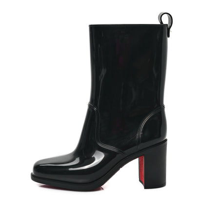 Christian Louboutin Recycled PVC Calfskin Loubirain 70 Boots 38 Black 1 of 8