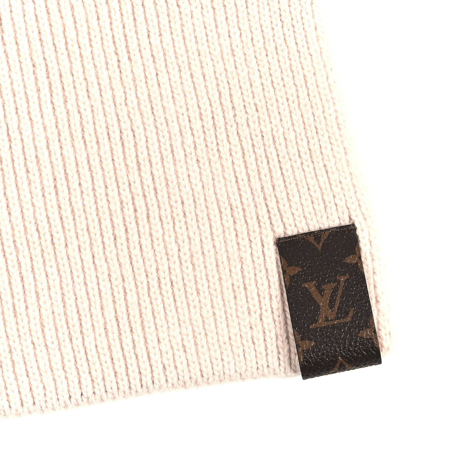 Louis Vuitton Wool Maille Knit Flight Mode LV Medallion Scarf Camel Rose 3 of 4