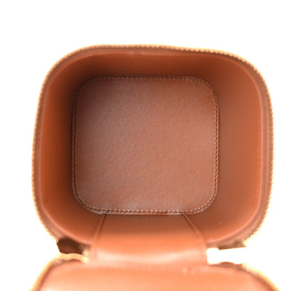 Celine Smooth Calfskin Cuir Triomphe Mini Vanity Case Tan 5 of 16