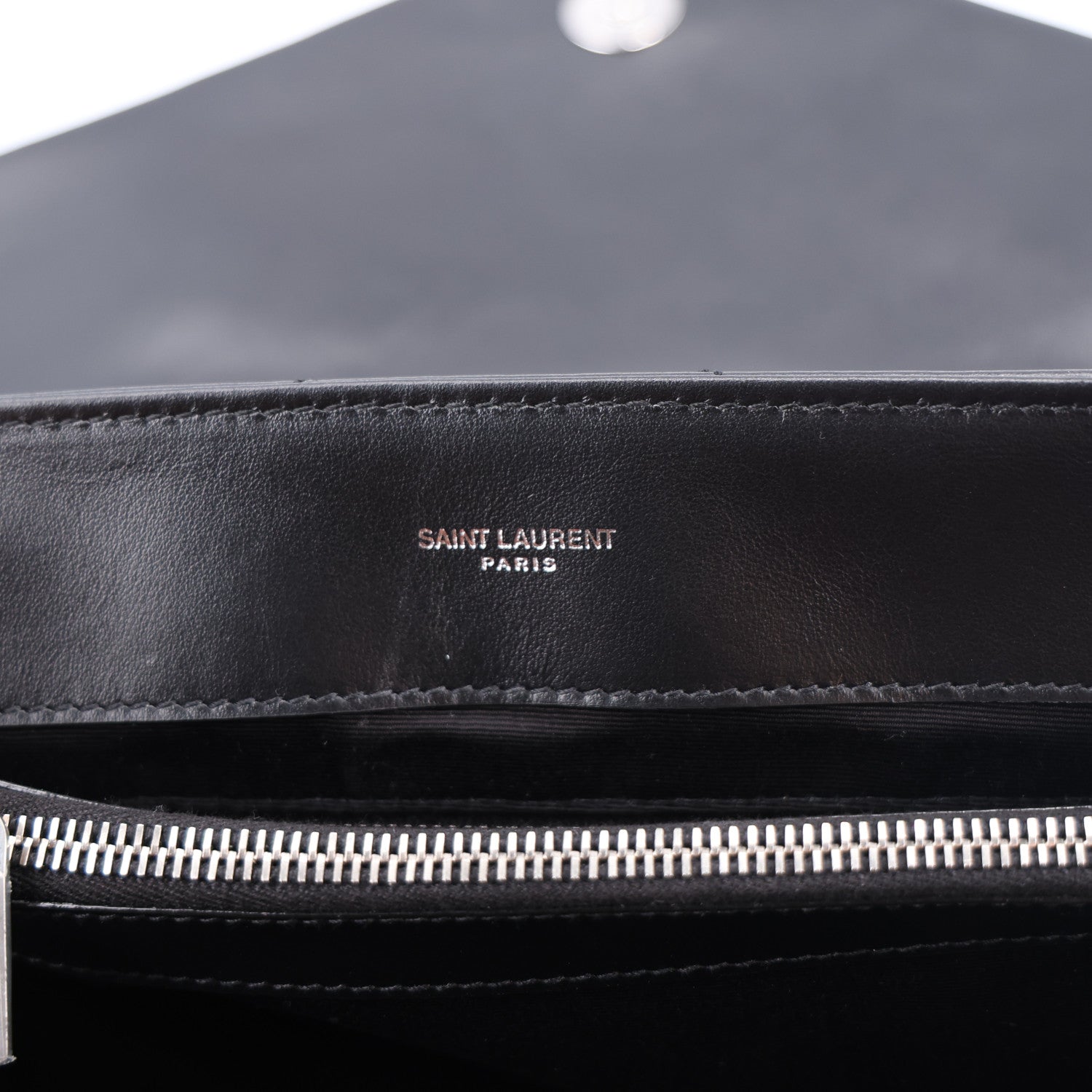 Saint Laurent Calfskin Y Quilted Monogram Medium Loulou Chain Satchel Black 6 of 11